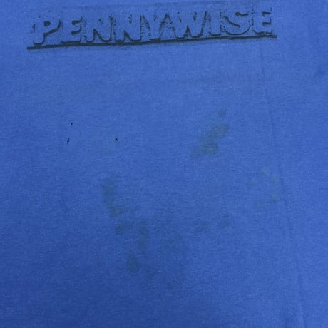 PENNYWISE EPITAPH BACK PRINT BLUE HANES TOP XL 2779