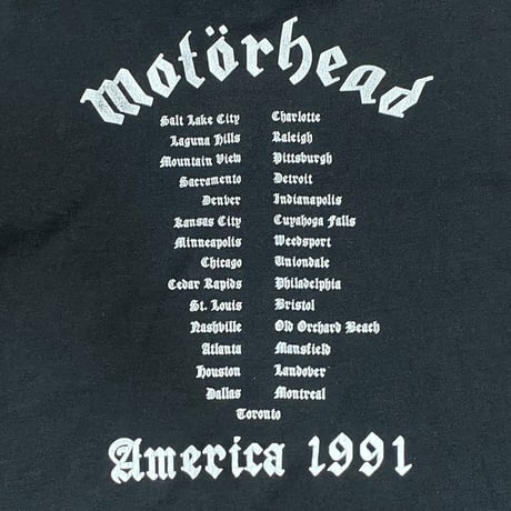 MOTOR HEAD AMERICA TOUR 1991 HANES XL 6320