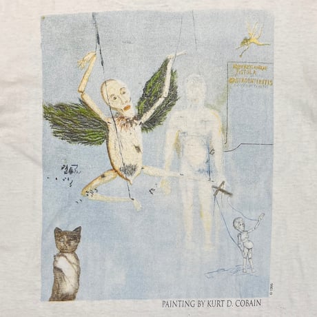 NIRVANA KURT COBAIN MEMORIAL ADULT WHITE FITS XL 2557