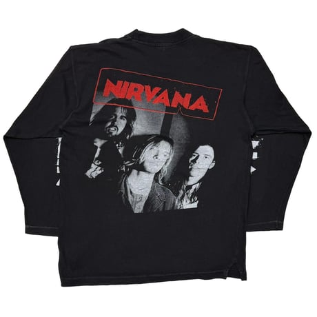 NIRVANA KURT COBAIN  MEMORIAL FACE LIKE SUICIDE BOOTLEG LS  BLACK LARGE 8311