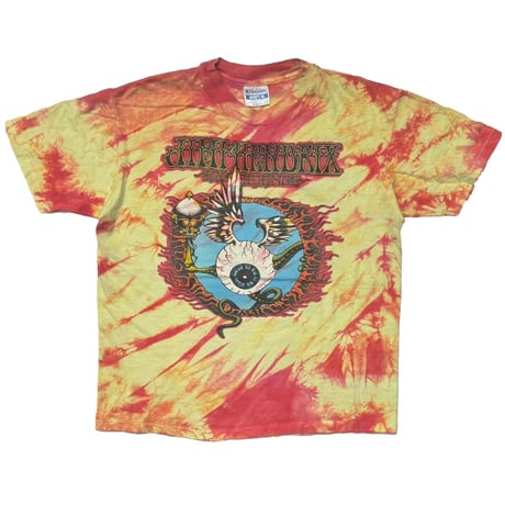 JIMI HENDRIX EXPERIENCE FLYING EYE BALL 1989 TIE DYE HANES LARGE 1060