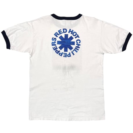 RED HOT CHILI PEPPERS CALIFORNICATION 1999 RINGER WHITE NAVY LARGE 1492