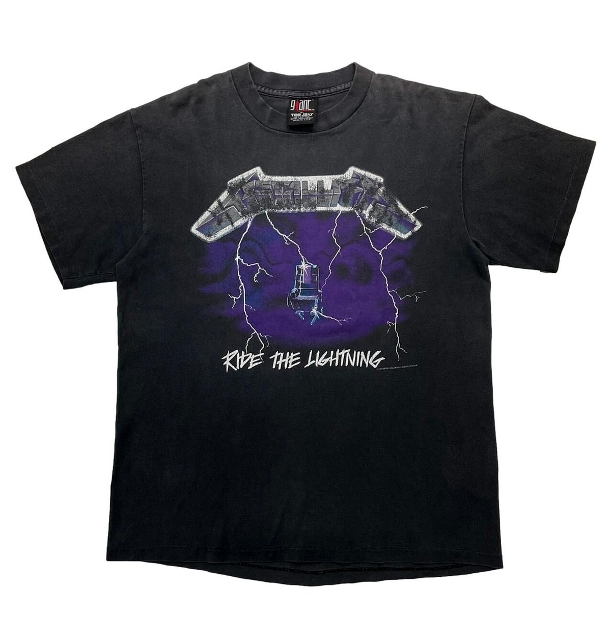 METALLICA RIDE THE LIGHTNING TEE GIANT TAG LARG