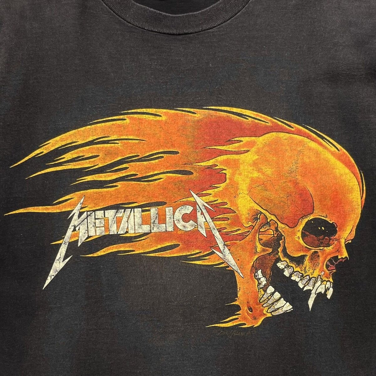 METALLICA PUSHEAD FLAME SKULL SOF TEE XL 4708 |