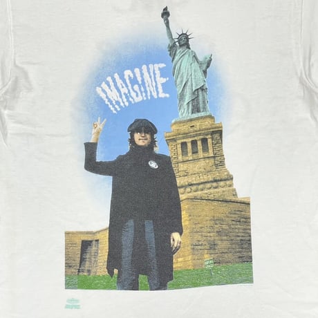 JOHN LENNON IMAGINE GIVE PEACE A CHANCE WHITE FITS M-L 2088