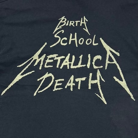 METALLICA PUSHEAD VAMPIRE SKULL SIDE FLAME BIRTH SCHOOL LS SCREEN STARS LARGE 7902