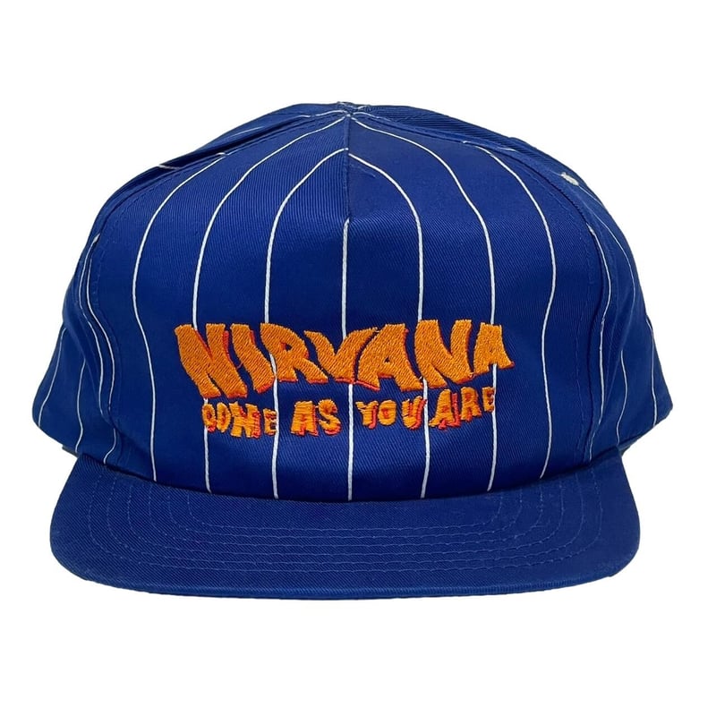 NIRVANA STRIPED COME AS YOU ARE LOGO CAP BLUE S