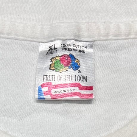 Budweiser 1995 FROG WHITE LS FRUIT OF THE LOOM XL 2728