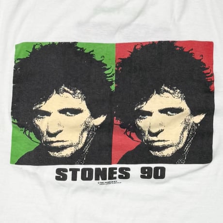 THE ROLLING STONES 1990 EUROPE TOUR WHITE EURO LARGE 8402