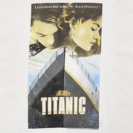 TITANIC POSTER GRAPHIC DESIGN WHITE ONEITA XL 9549