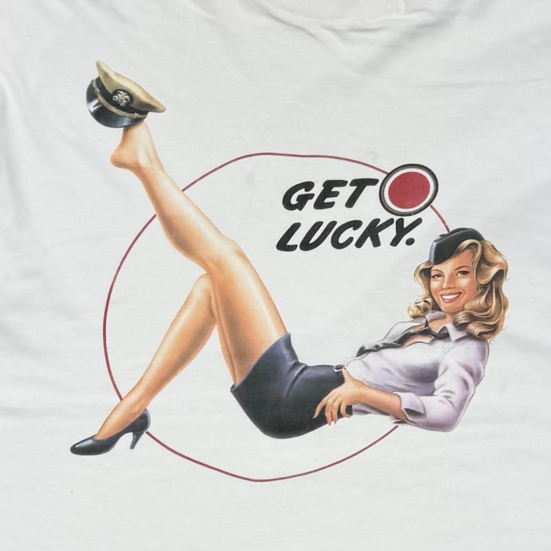 LUCKY STRIKE GET LUCKY PINUP GIRL WHITE