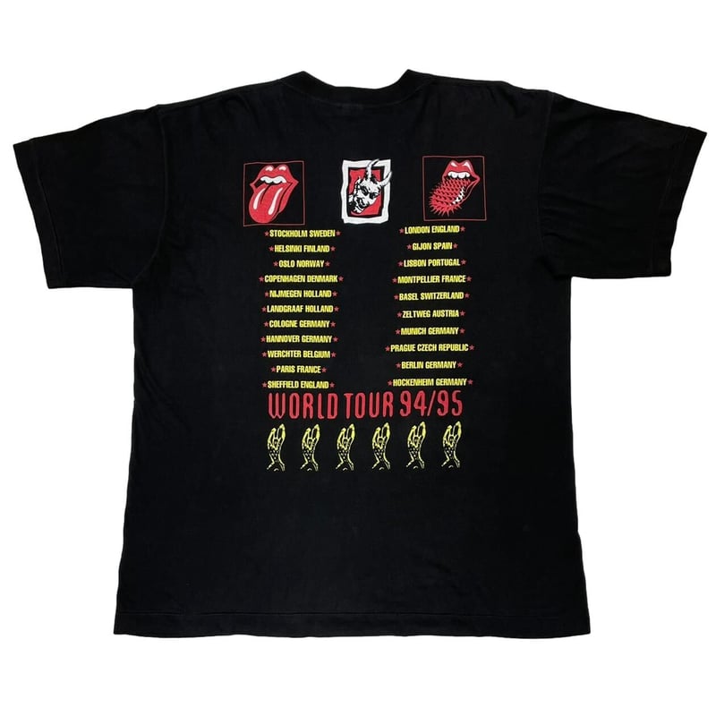 The Rolling Stones 94/95 ツアーTシャツ ROLLING STONES 94/95 WORLD