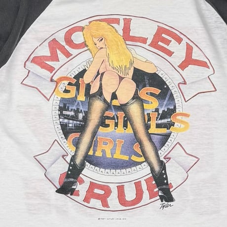 MOTLEY CRUE 	BAD BOY BOOGIE RAGLAN SIGNAL XL 2220