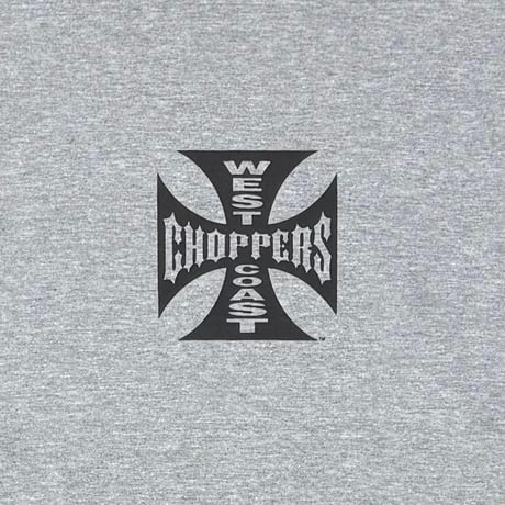 WEST COAST CHOPPERS IRON CROSS LS ASH GREY XL 8563