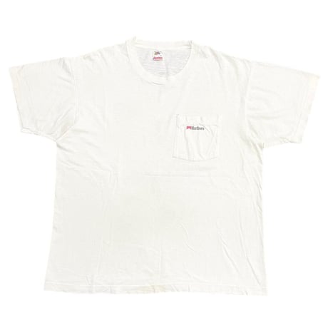 Marlboro man RED LINE SILHOUETTE RED LINE POCKET TEE WHITE 3 9968