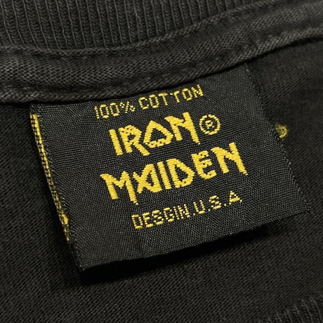NIRVANA DOUBLE SIDE LS FLAME SKULL SLEEVE BOOTLEG IRON MAIDEN TAG FITS LARGE 9879