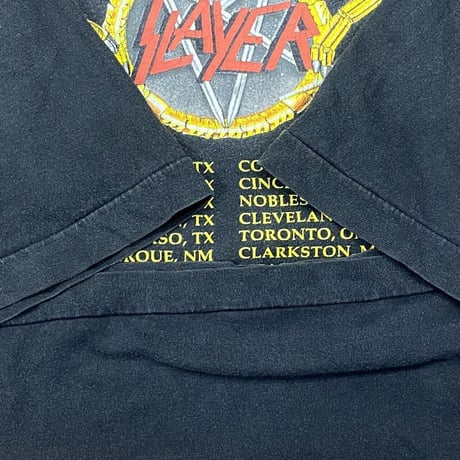 SLAYER CLASH OF THE TITANS TOUR 1991 EURO TAG XL 4392