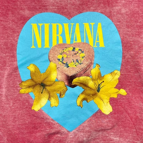 NIRVANA HEART SHAPED BOX CREWNECK PINK XL 2768