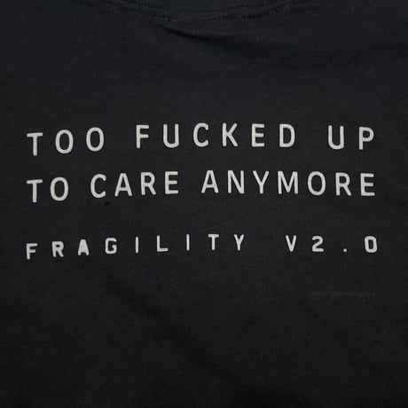NINE INCH NAILS FRAGILITY TOO FUCKED UP TO CARE ANYMORE LS ALL SPORT LARGE 0629