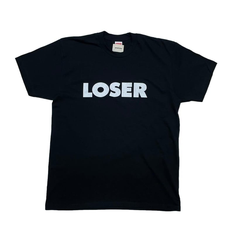 希少 greatLAnd ORIGINAL グレートランド LOSER Tシャツ greatLAnd ORIGINAL LOSER LOGO SS TEE BLACK | gr
