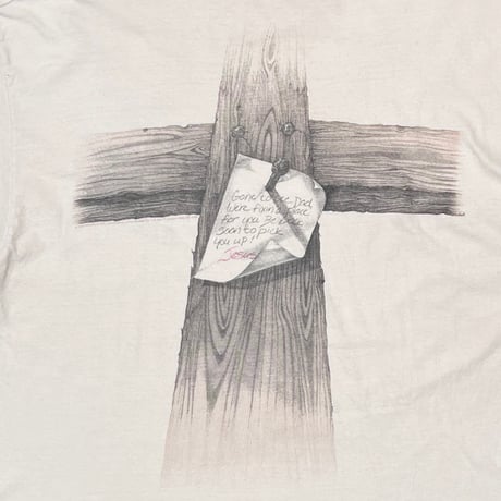 JESUS GONE TO SEE DAD NATURAL Hanes XL 1640