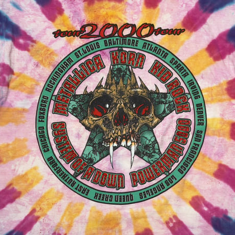 METALLICA 2000 US TOUR TIE DYE DELTA XL 7597