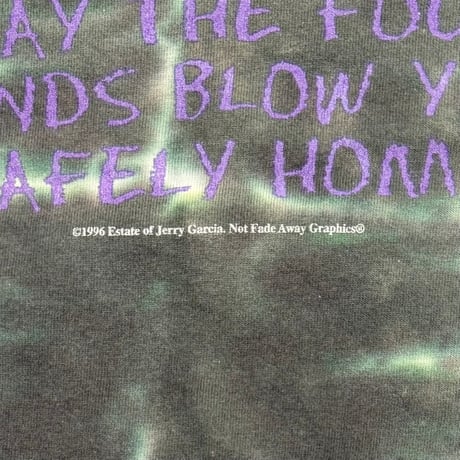 Jerry Garcia 1995 MEMORIAL TIE DYE FRUIT OF THE LOOM LARGE 9397