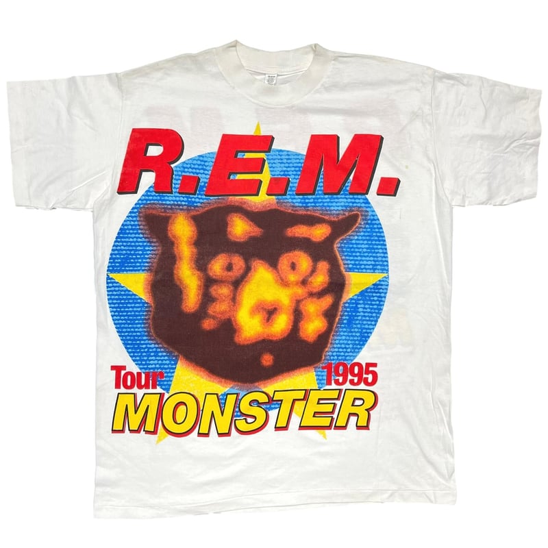 R.E.M. 1995 MONSTER TOUR 1995 TEE WHITE OSFA 45