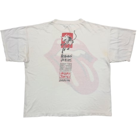 ROLLING STONES EUROPE 1990 URBAN JUNGLE WHITE FITS XL 4494