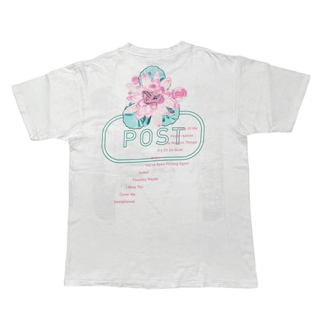 Bjork 1995 POST TEE WHITE WINTERLAND LARGE 3671