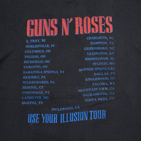 GUNS N' ROSES USE YOUR ILLUSION AMERICAN FLAG SKULL FITS XL 8245