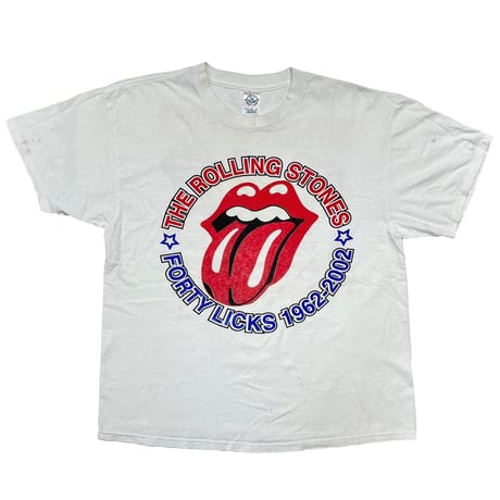 ROLLING STONES FORTY LICKS WORLD TOUR 2002 WHITE DELTA XL 3117