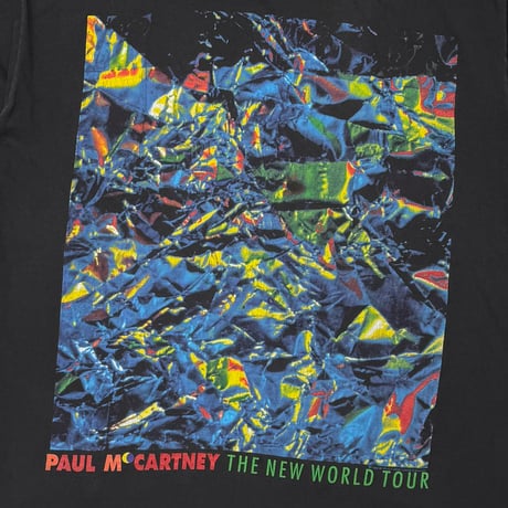 PAUL MCCARTNEY THE NEW WORLD TOUR 1993 BLACK BROCKUM OSFA FITS XL 5442