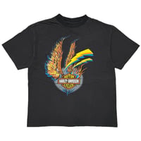 HARLEY DAVIDSON THUNDER&WING LOGO FUN WEAR BLACK XL 5467