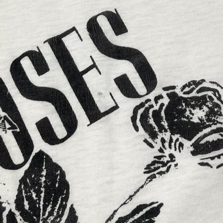 GUNS N' ROSES SKULL MONOCHROME BOOTLEG WHITE LARGE 9960