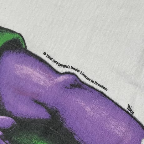 THE OFFSPRING BITE ME WHITE BROCKUM XL 3565