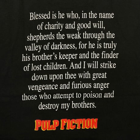 PULP FICTION TOY TEE BLACK M&O LARGE 2573
