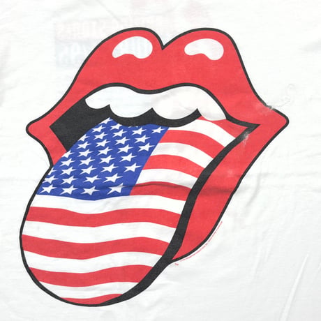 THE ROLLING STONES AMERICAN LIP & TONGUE TOUR 94/95 WHITE BROCKUM LARGE 7865