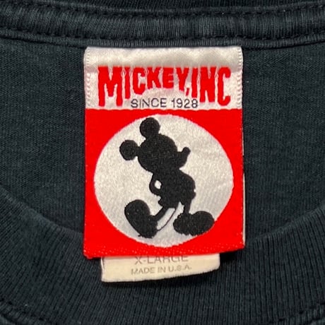 DISNEY VINTAGE MICKEY THE TWILIGHT ZONE TOWER OF TERROR DOUBLE SIDE BLACK XL 5105