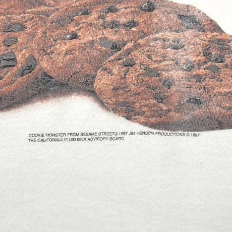 SESAME STREET COOKIE MONSTER GOT MILK? WHITE CHANGES XL 2476