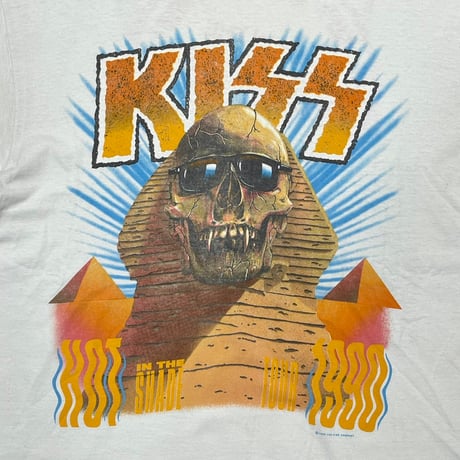 KISS HOT IN THE SHADE TOUR 1990 WHITE HANES XL 3802