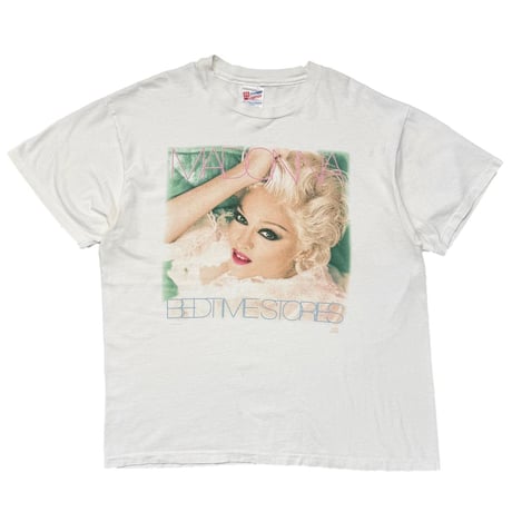 MADONNA BED TIME STORIES WHITE HANES XL 0227
