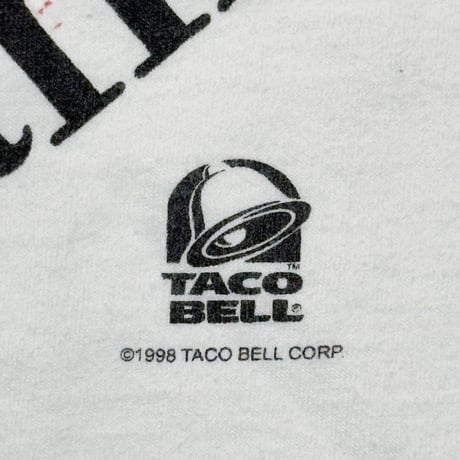 TACO BELL 1998 Welcome to the Chicken Channel WHITE ONEITA XL 8010