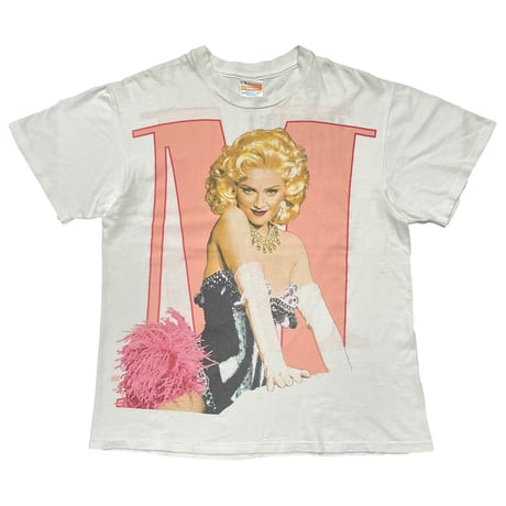 MADONNA 1992 M DOUBLE SIDE WHITE HANES LARGE 1310