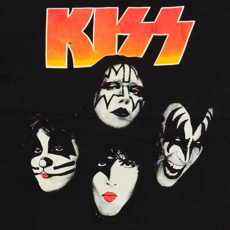 KISS 2000 THE FAREWELL TOUR 4 FACES BOOTLEG GILDAN LARGE 6940