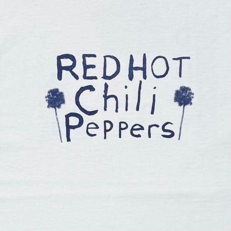 RED HOT CHILI PEPPERS 2002 TOUR RINGER WHITE NAVY FITS XL 9031