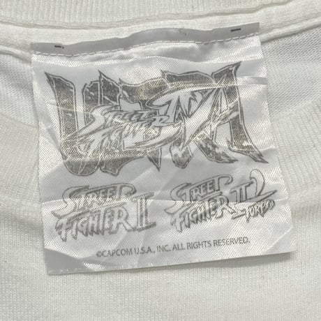 STREET FIGHTER 2 Guile WHITE FITS XL 0564