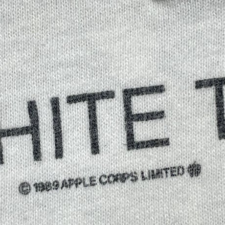THE BEATLES 1989 THE WHITE T-SHIRT WHITE FITS LARGE 0431