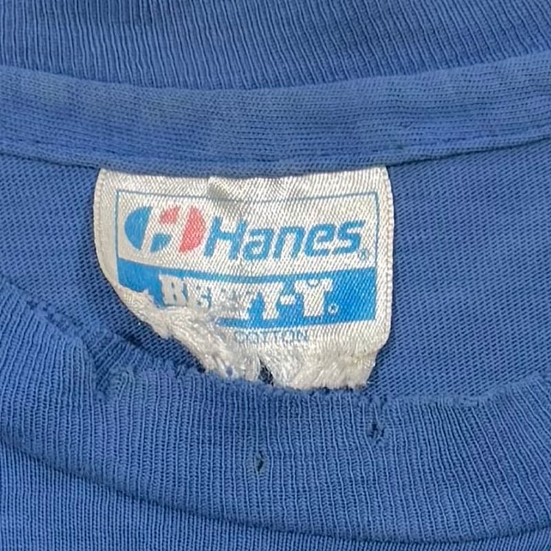 THRASHER MAGAZINE LOGO BLUE HANES FITS LARGE 27