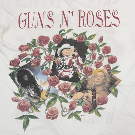 GUNS N' ROSES 1993 WORLD TOUR WHITE EURO XL 8591
